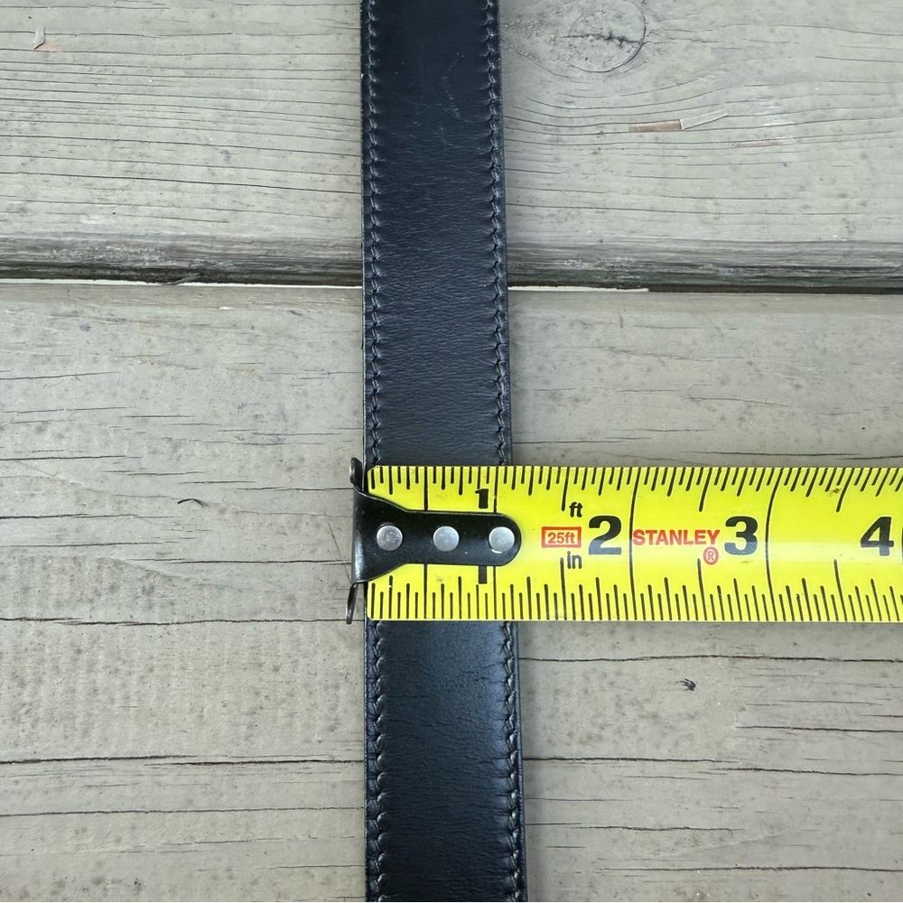 Salvatore Ferragamo silver buckle black leather belt - Picture 12 of 12